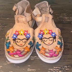 Kwarachi Frida Kahlo Leather Sandals
